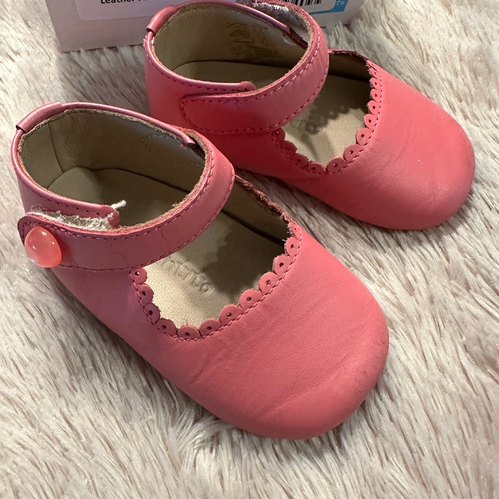 Elephantito Pink Maryjane Leather baby shoes